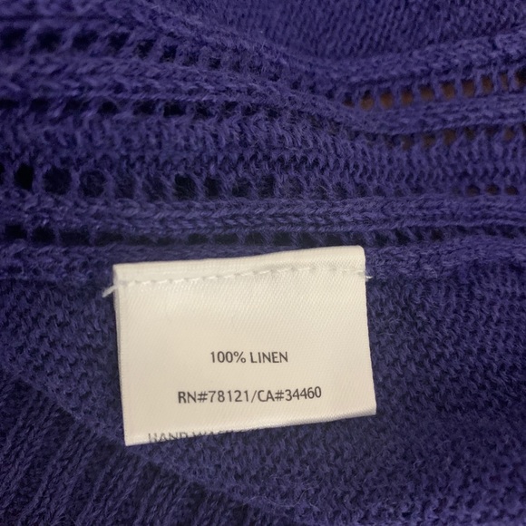 Eileen Fisher Linen Crewneck Sweater - Picture 7 of 7
